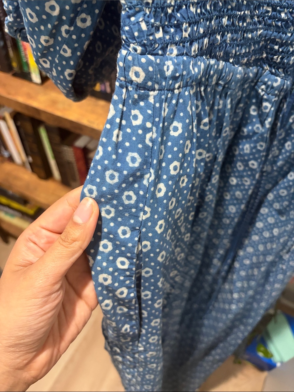Christy Dawn Katrina Dress in Indigo Petunia Dot (small) - Picture 5 of 6
